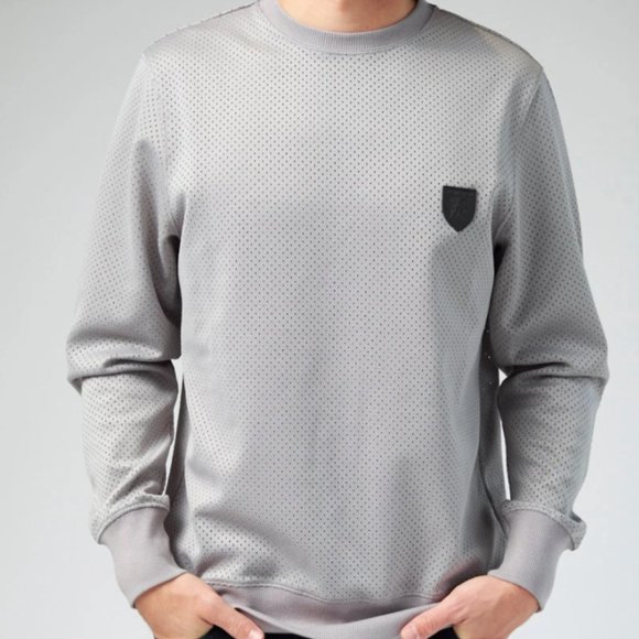 PRPS Men's Perforated Vigil Crewneck Pullover